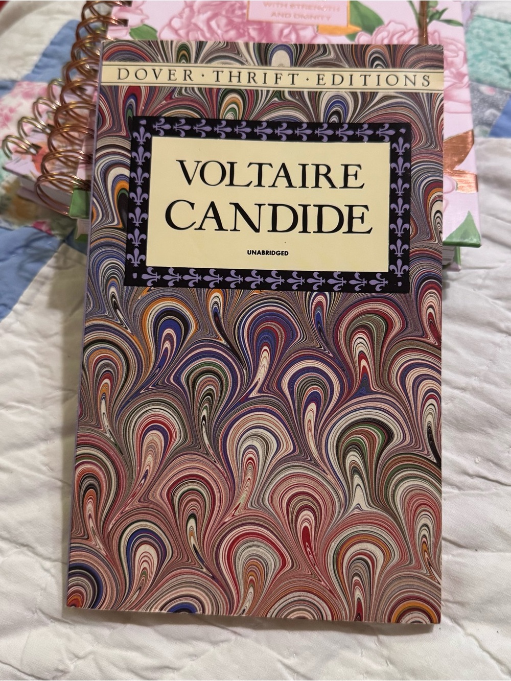 Voltaire Candide Dover Thrift Editions - Decorative Marbled Cover 90s vibes